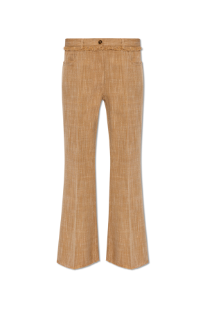 パンツ BALENCIAGA Woman Pants Beige 814016TRLB1 9711 Balenciaga Pants with logo | Women's Clothing | Vitkac
